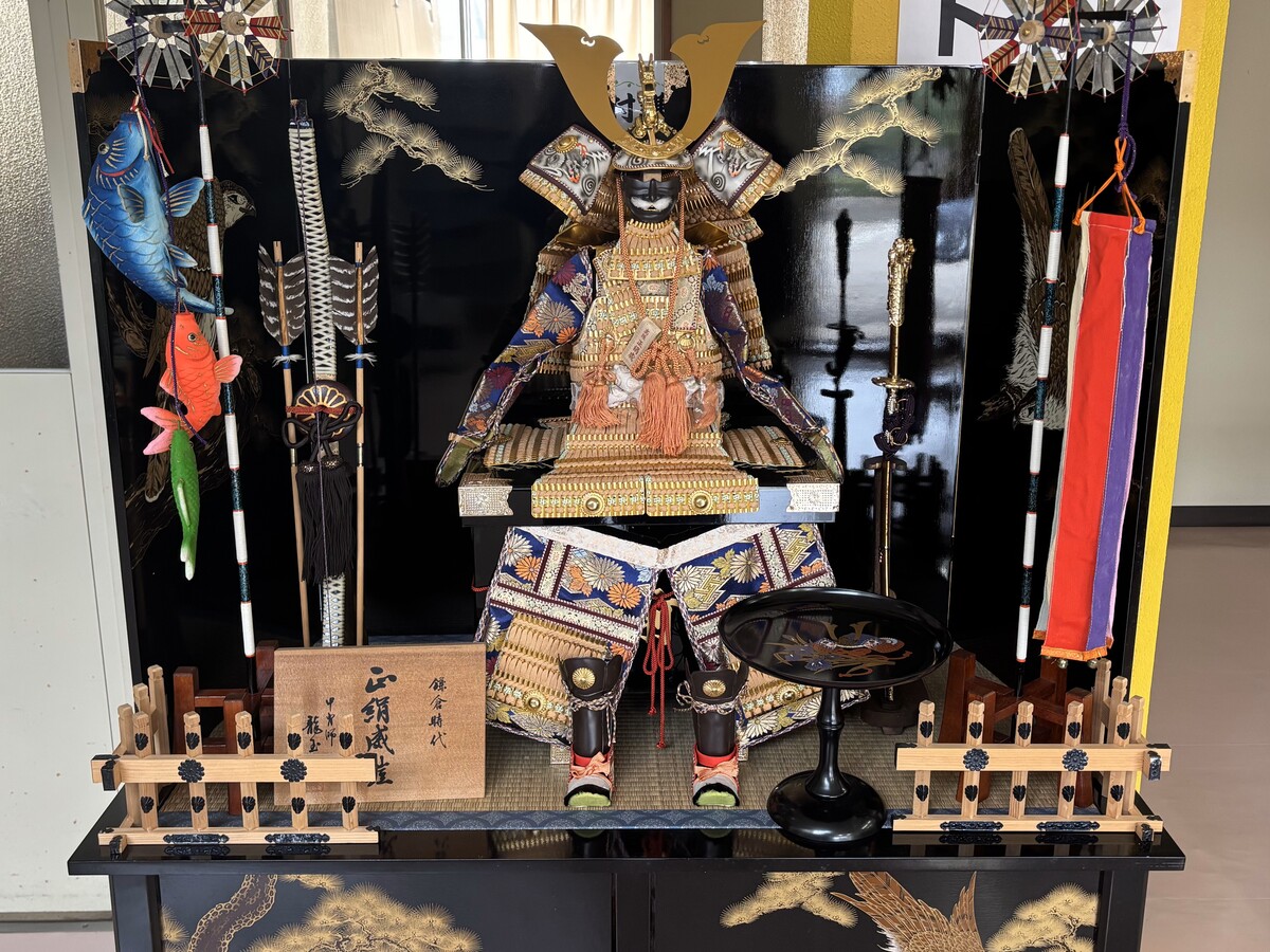 五月人形を飾りました！